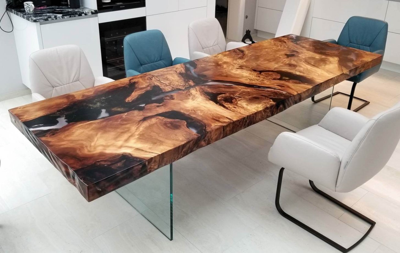 Unique designer tables made from millennial wood